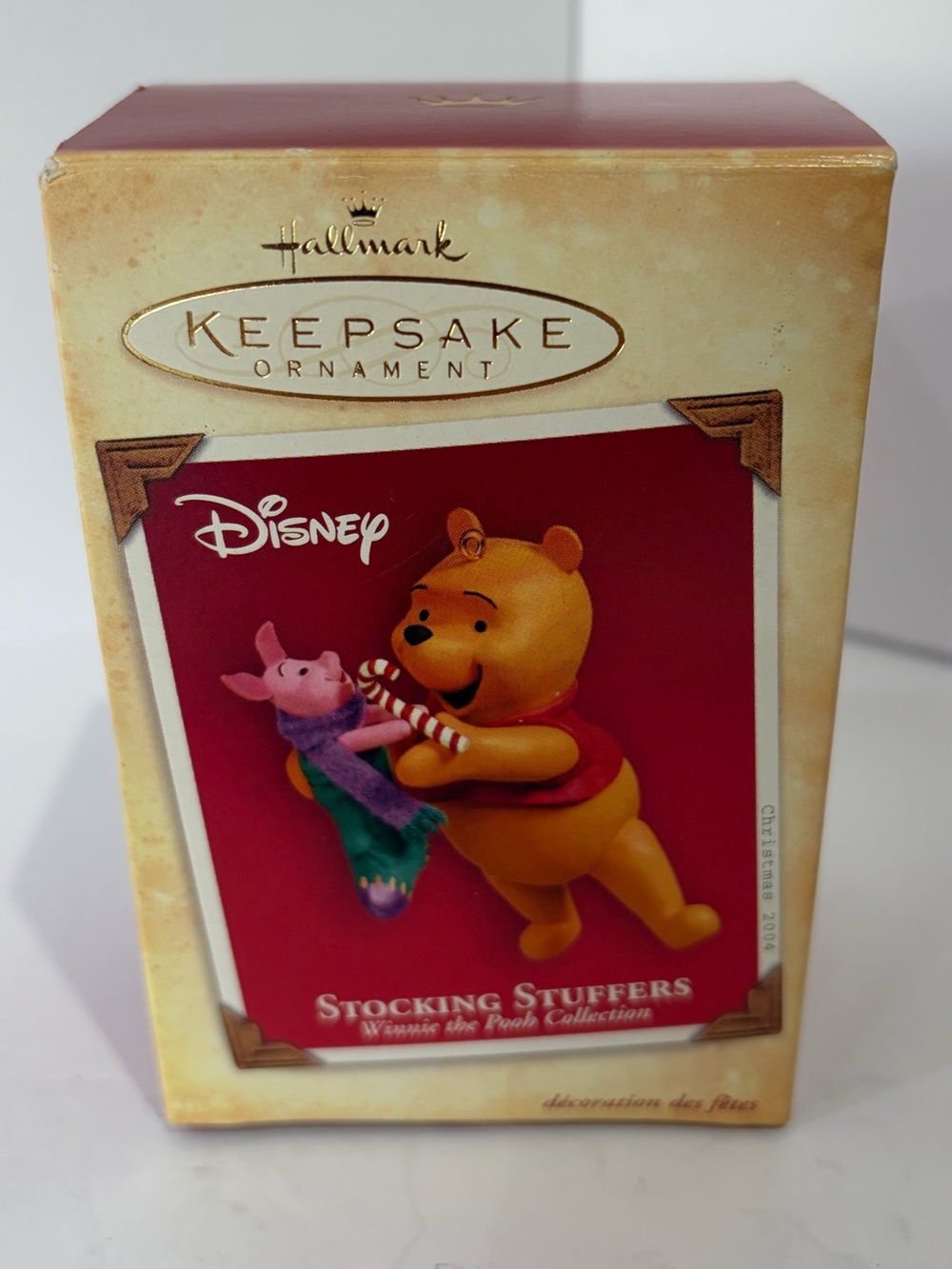 Hallmark Winnie the Pooh Red and Yellow Stocking Stuffers Ornament